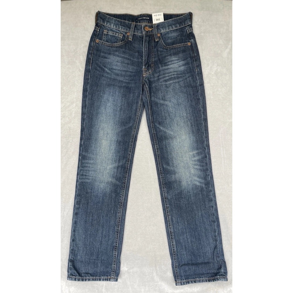 NWT Lucky Brand Jeans Womens Size 00 24R Mid Rise Boy Jeans 28x28.5 Retails $129